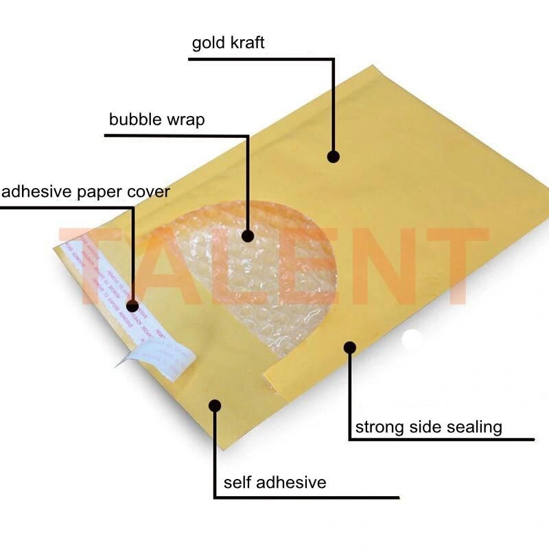 Customized Kraft Paper Bubble Padded Envelope Mailers for Electronic Products