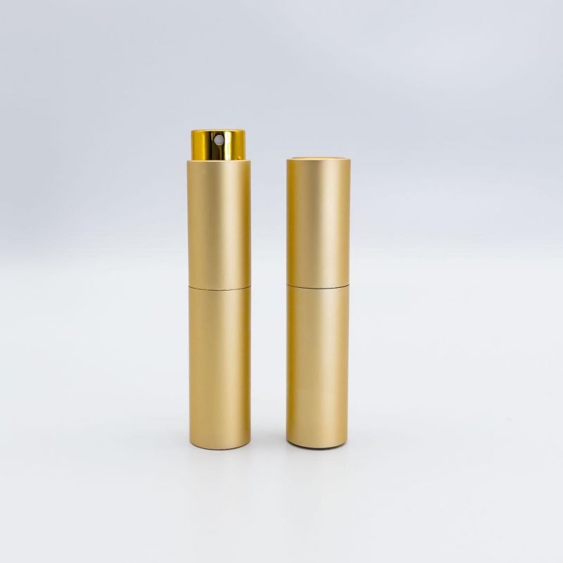 Aluminum Perfume Atomizer with Inner Glass Bottle