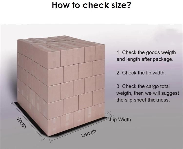 Loading-Unloading Cargo Transportation Pallet Slip Sheet