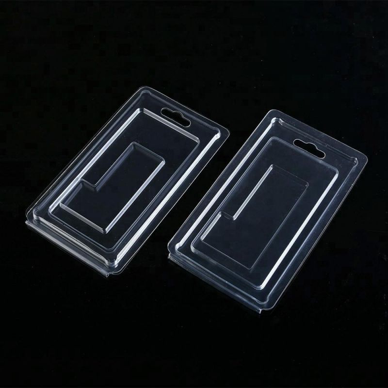 Custom Transparent Fishing Lure Double Blister Folding Plastic Clamshell Box