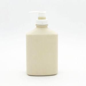 300ml HDPE Plastic Square Bottle Cosmetic Packaging Shampoo Bottle with Pump