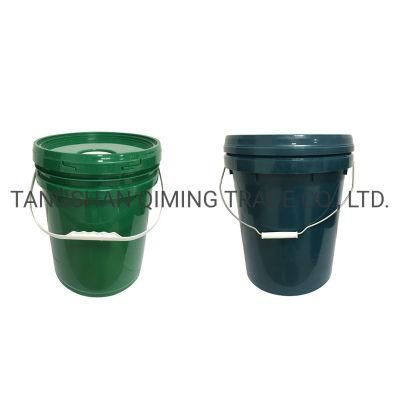 Industrial Grade Round Plastic Paint Bucket with Handle Cover