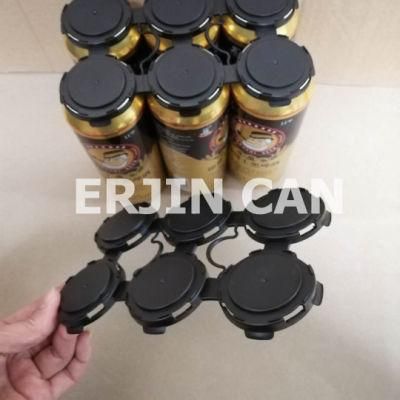 Erjin 6 Pack 12 Ounce Beverage Can Handle Ring Clip Holder