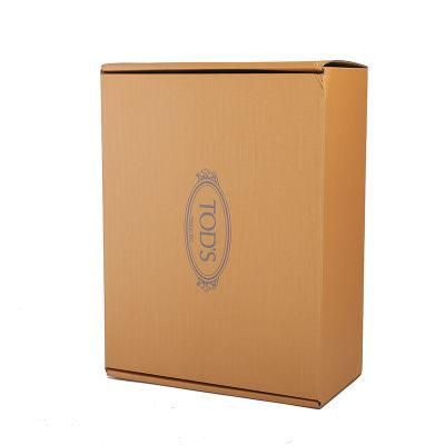Custom Logo Foldable Brown Craft Corrugated Paper Shipping Boxes
