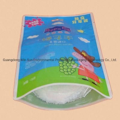Laminated Sugar Food Handle Packaging Zipper Bag with Custom Cartoon