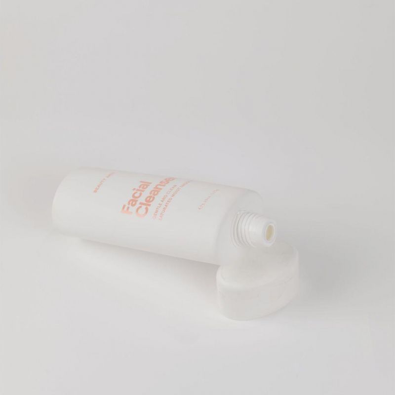 Eco-Frendly Transparent Empty Plastic PE Hand Cream Body Lotion Soft Cosmetic Packaging Squeeze Tube Round Tubes