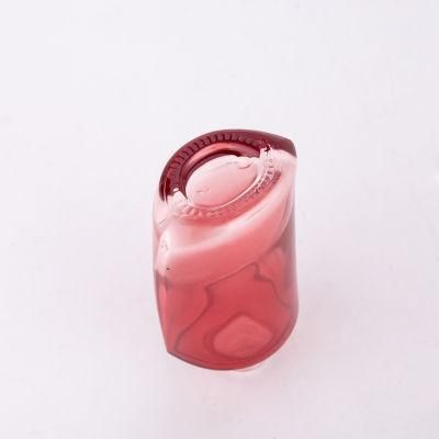 40ml 100ml Red Cosmetic Packaging Glass Cream Bottle
