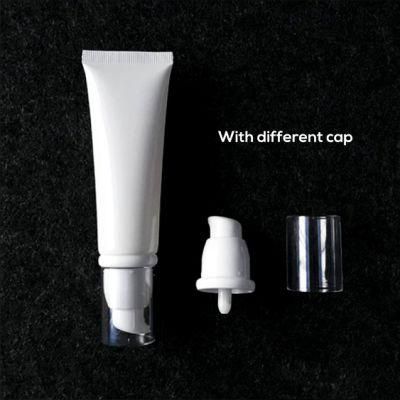 White Plastic Tube Packaging PE Cosmetic Skin Care Hand Cream Cosmetic Tube Packaging Squeeze Facial Cleanser Tube