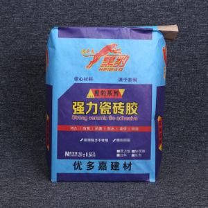 Custom Spot Tile Glue General Square Building Material Valve Pocket Cement Packaging Paper Bag