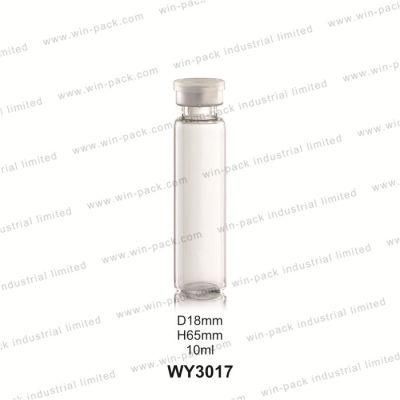 Winpack Manufacturer Sale Glass Serum Clear Bottle Cosmetic with Rolling Mouth Cap