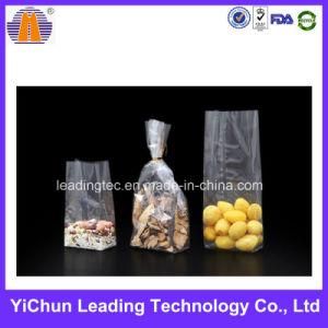 Customized Clear Windowed Square Bottom Plastic Chocolate Tea Food Bag