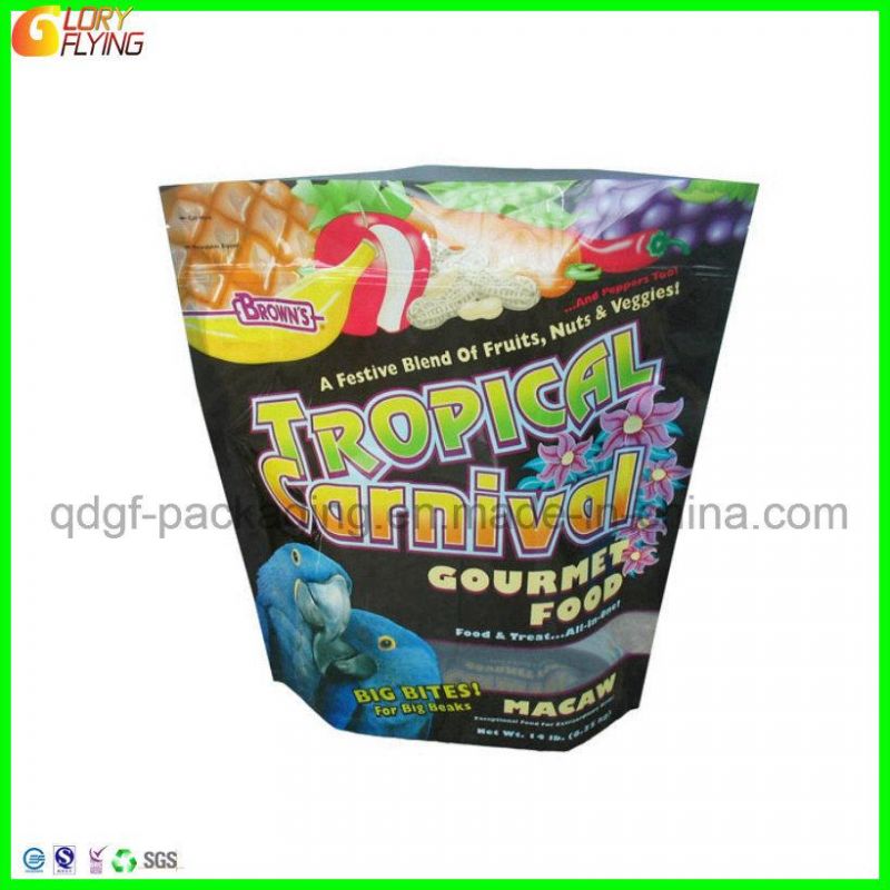 Bird Food Packaging Bag with a Clear Window From China Supplier