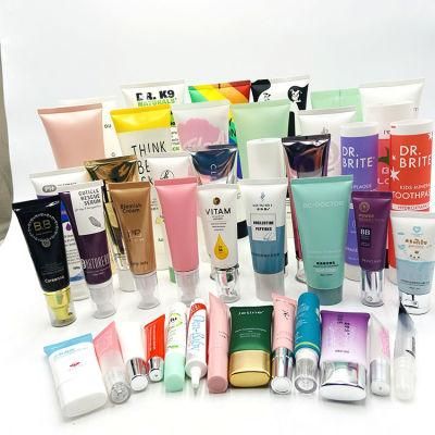 Empty Surface Round Shape Cosmetic Tube Packaging with Screw Cover