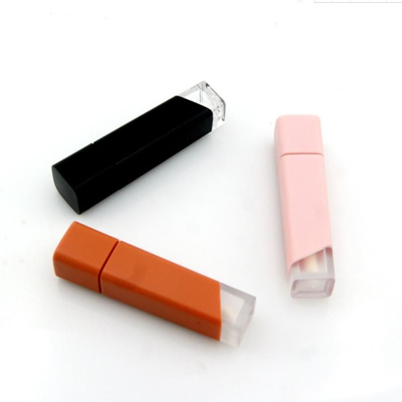 OEM ODM Custom Lipstick Case 5ml Durable Pink Empty Square Matte Lip Gloss Containers Tube Wholesalers