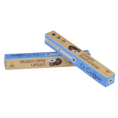Custom Professional Design Good Price Espresso Capsules Coffee Capsule Boxes Packaging Paper Box