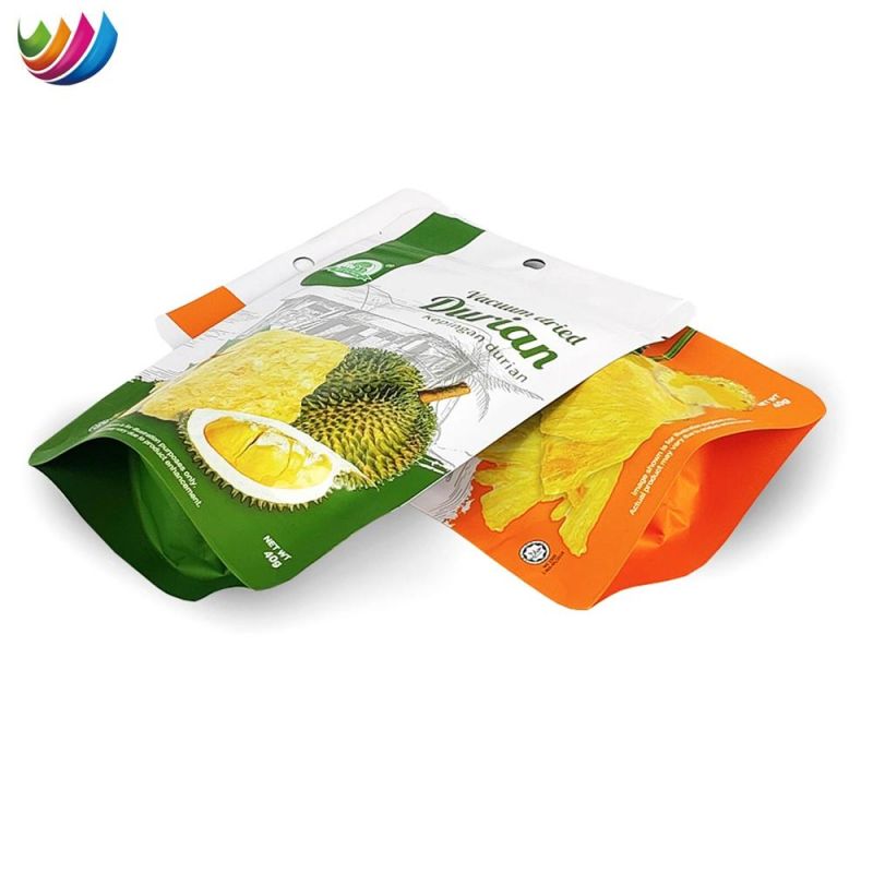 Customized Aluminum Foil Dried Fruit Food Grade Stand up Pouch