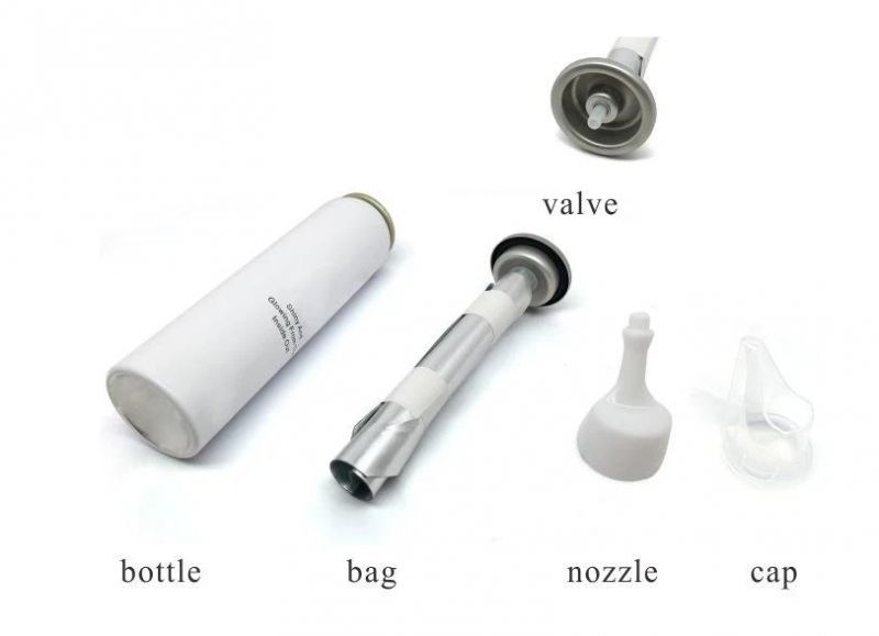 Metering Valve Pum Pwith Aluminum Mounting Cup with New Nasal Sprayer for Oral Bottle