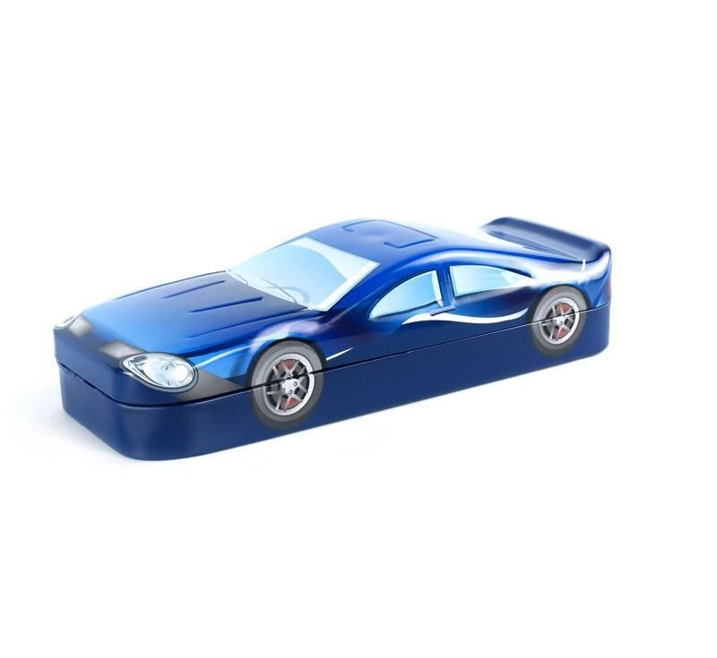 Custom Design Car Shaped Tin Box Children Holiday Gift Tin Box