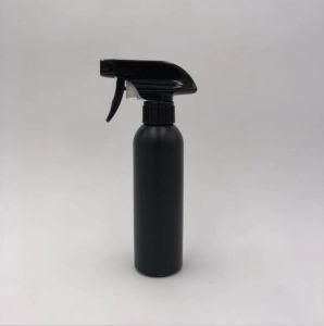 250ml HDPE Plastic Boston Round Matt Black Trigger Spray Cleaning Bottle