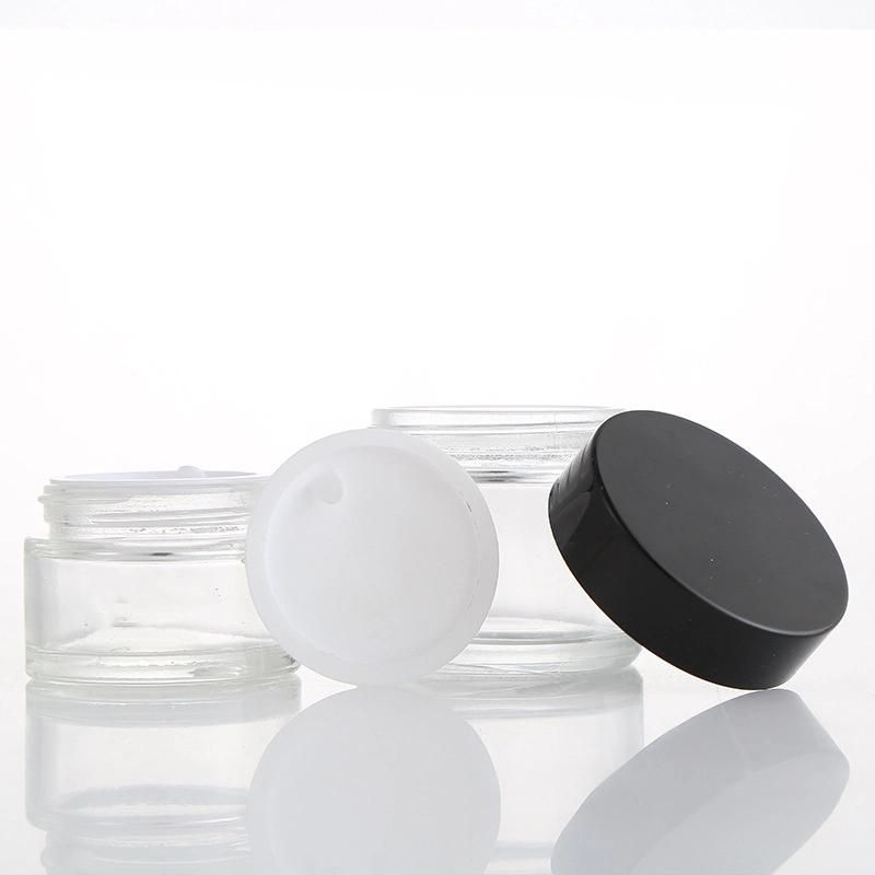 5g 15g 20g 30g 50g 60g 80g 100g Glass Jar with Plastic or Aluminum Lid Glass Bottles for Scream