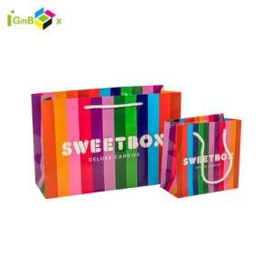 Elegant Colored Design Packaging Clothing Shopping Gift Bag Luxury Paper Bag