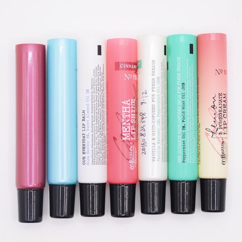 Private Label Lipgloss Squeeze Tubes with Silver Lid