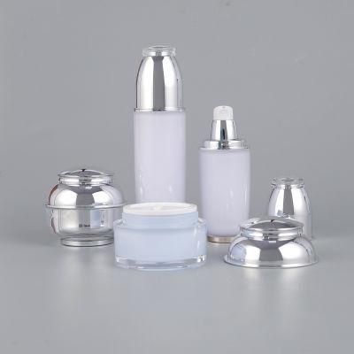 New Cream Jar Cosmetic Jar for Skin Beautiful Acrylic Jar Plastic Jar and Lotion Bottles