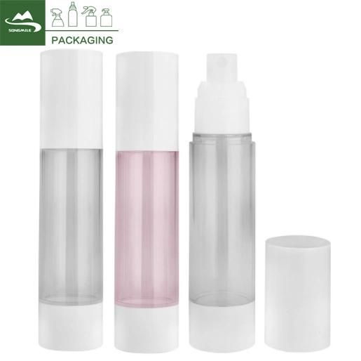 15ml 30ml 50ml Plastic Clear Airless Pump Bottle for Cosmetic Packaging