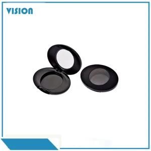 Simple Customized Plastic Round Matte Black Cosmetic Packaging