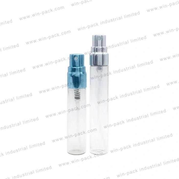 Custom Clear Small Sprayer Glass Bottle with Cap for Perfume 10ml 15ml 12ml 15mm