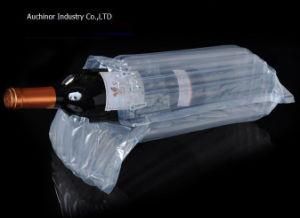 PVC Wine Bottle Bubble Bags, Leakproof PVC Wine Protector Bag