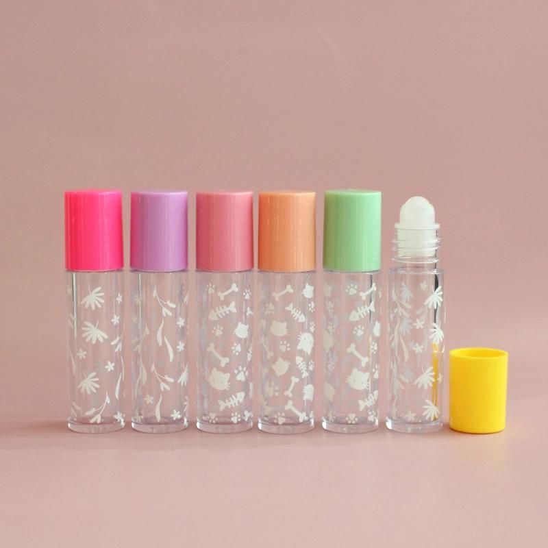 Transparent Lip Gloss Roller Tube Roll on Container for Makeup