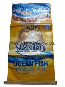 Color Printing BOPP Pet Feed Lamination Woven Bag, Cat Pet Food Bag