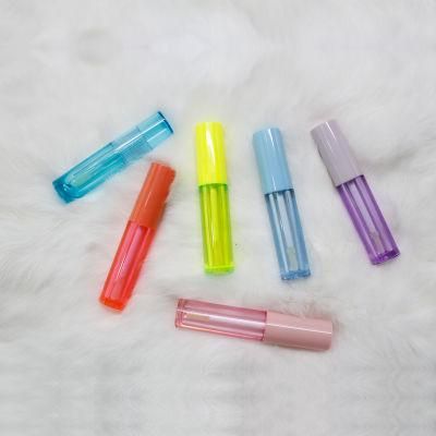 2.5ml Colorful Transparent Lip Gloss Tubes with Wands Plastic Lipgloss Container for Makeup Packaging