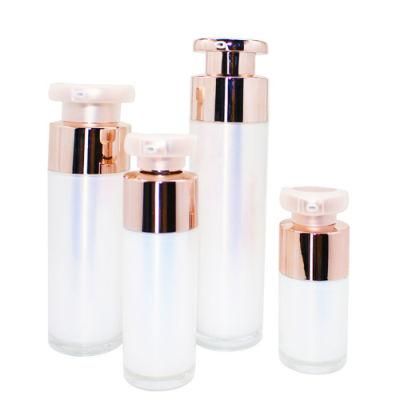 Round Travel Cosmetic Acrylic Packaging Bottle