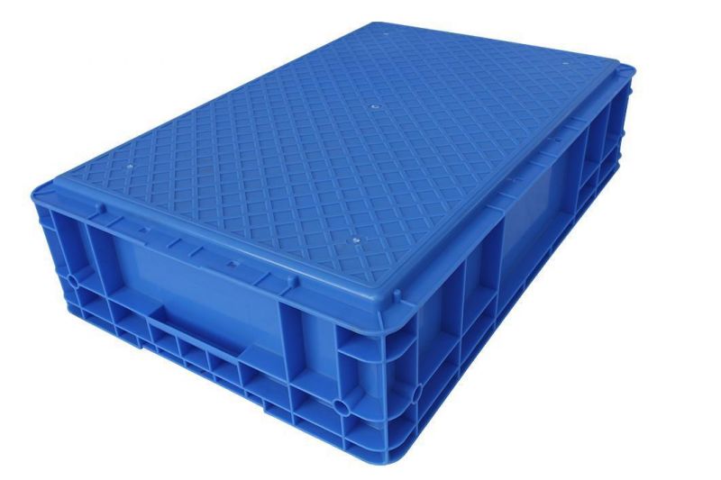 EU4615 H Box Plastic Turnover Box for Storage, EU Standard Plastic Box for Various Purposes