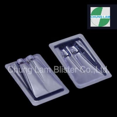 China Factory Custom Transparent Plastic Box for Cosmetics Blister Set