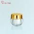 15g Luxury Cream Plastic Container Cream Jar with Screw up Gold Lid