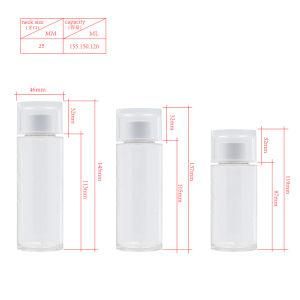 155ml/150ml/120ml PETG Transparent Plastic Product Cosmetic Packaging Lotion Bottle