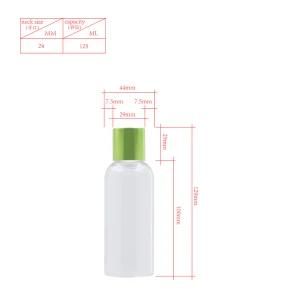 125ml PETG Transparent Electroplating Screw Cap Cosmetic Packaging Plastic Bottle