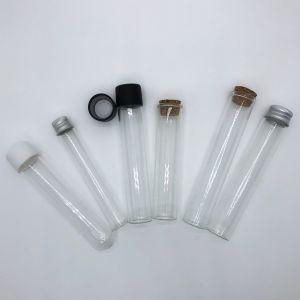 Clear Glass Preroll Tubes with Child Proof Cap for Packaging 22*115 mm