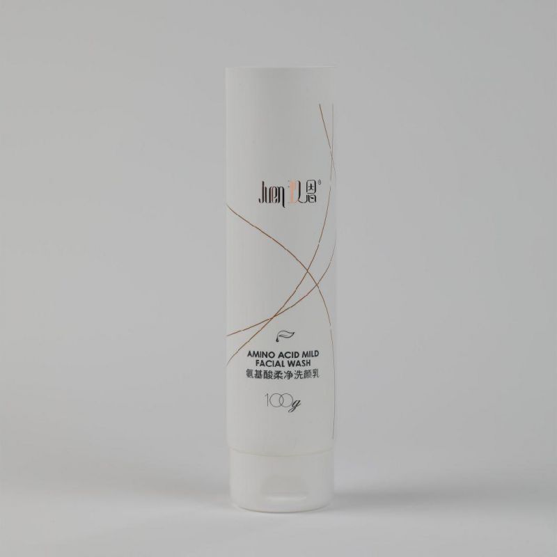 Hot Sale Facial Cleanser Plastic Round Cosmetic Soft Touch Packaging Tube