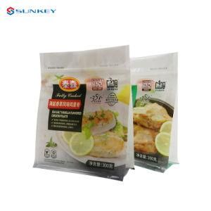 Custom Printed Food Grade Plastic Self-Standing Flat Buckle Flat Bottom Packaging Bag