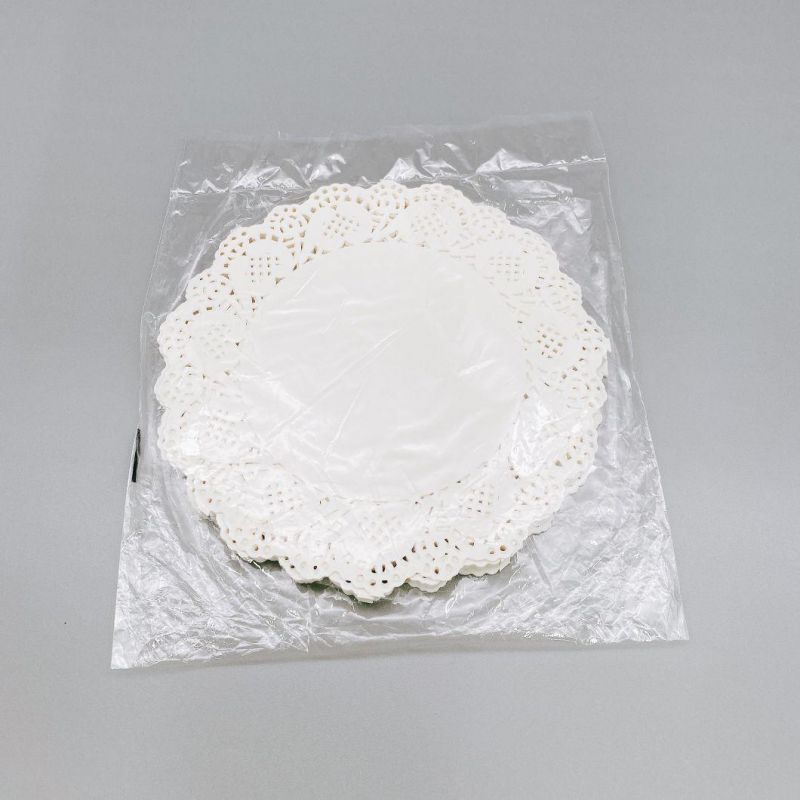 Factory Cheap Price Eco-Friendly Lace Paper Doily / Oval Doyley/ Disposable Cake Paper