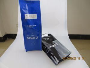 Foil Coffee Bag with Degassing Valve 4 Side Seal Bag Stand up Pouch Bag