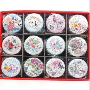 Fashionable and Exquisite Korean Flower Series Wind Design Jewelry Tea Tinplate Box Gift Packaging Iron Box