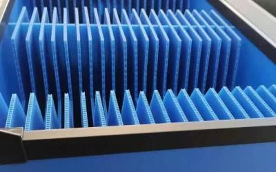 Anti-Static Corrugated Plastic Storage Bins with Partitions for Electronics Packaging