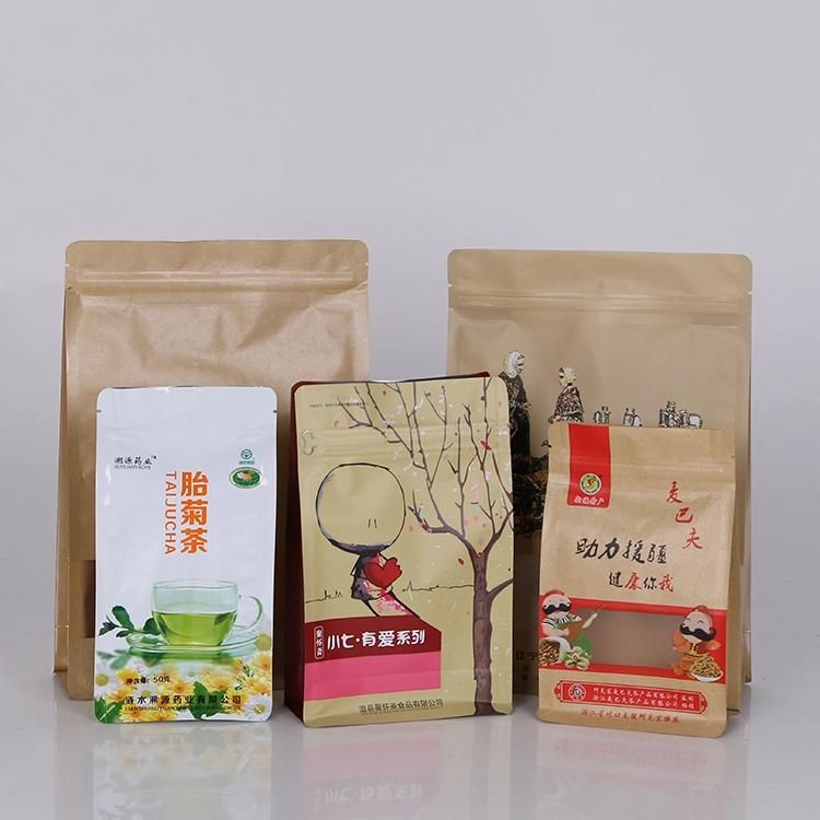 Wholesale Kraft Paper Food Packaging Bag with Tin Tie