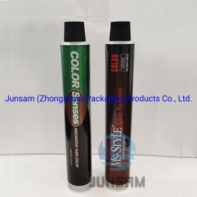Silicone Sealant Packaging Compressible Aluminium Foldable Collapsible Tube OEM Offset Printing