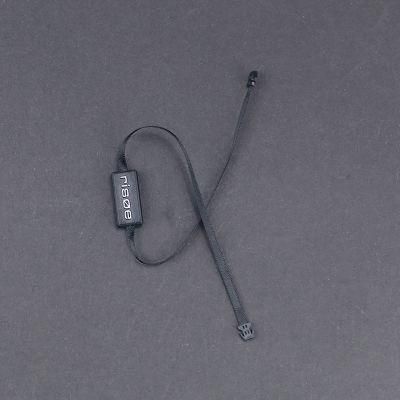 Black Gold Printed Logo Embossed Plastic Seal Tag